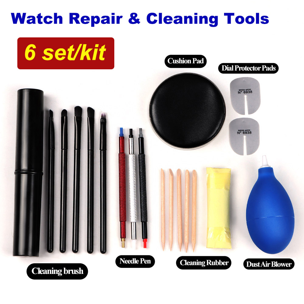 Luxury Watch Cleaning Kit - 6 kits de acessórios para reparo