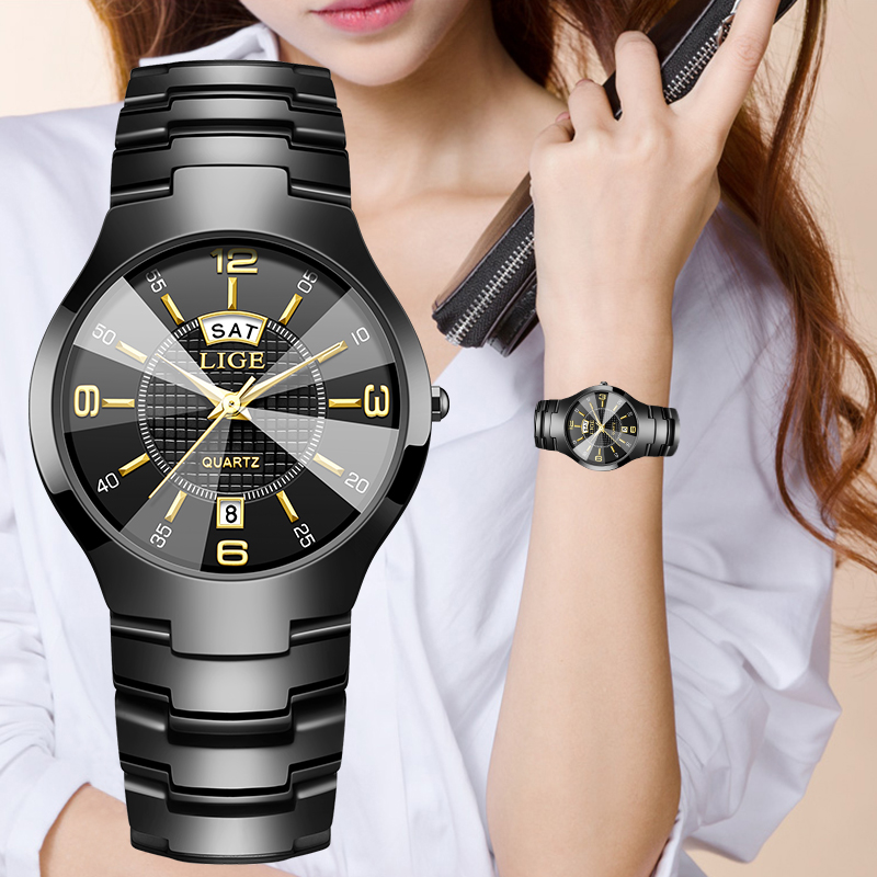 Luxury Watch & Jewellery - LIGE Moda Elegante Relógio de Pulso