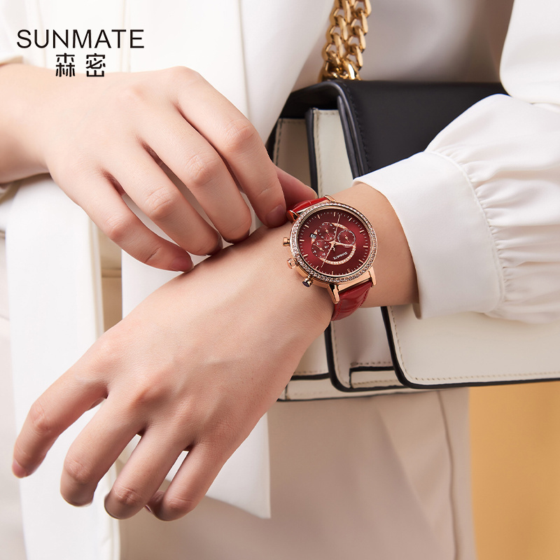 Luxury Watch Tier - SUNMATE Relógio feminino luxuoso e elegante