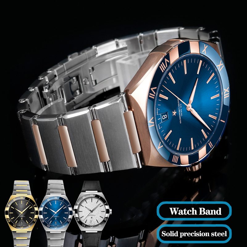 Omega Watch Constellation - Precisão Aço Assista Cadeia Pulseira, Omega