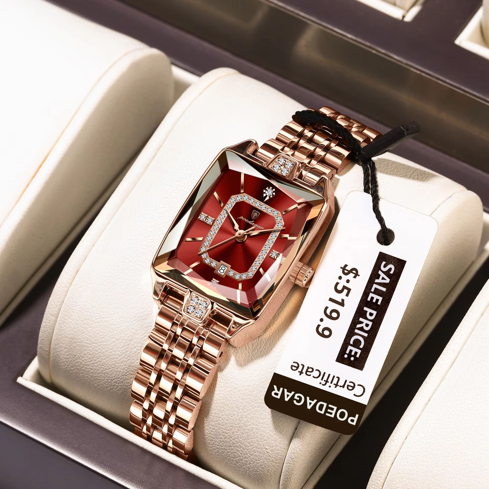 Luxury Watch Deals - Poedagar moda elegante feminino relógio de