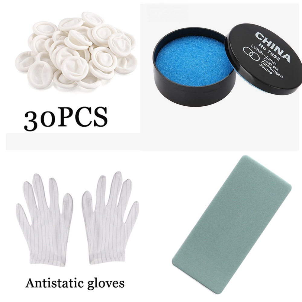 Luxury Watch Cleaning Kit - 2/4 Peças Luvas de Borracha Antiestáticas
