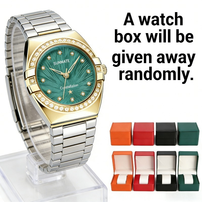Luxury Watch Tier - Relógio de Quartzo Feminino SUNMATE, Estiloso