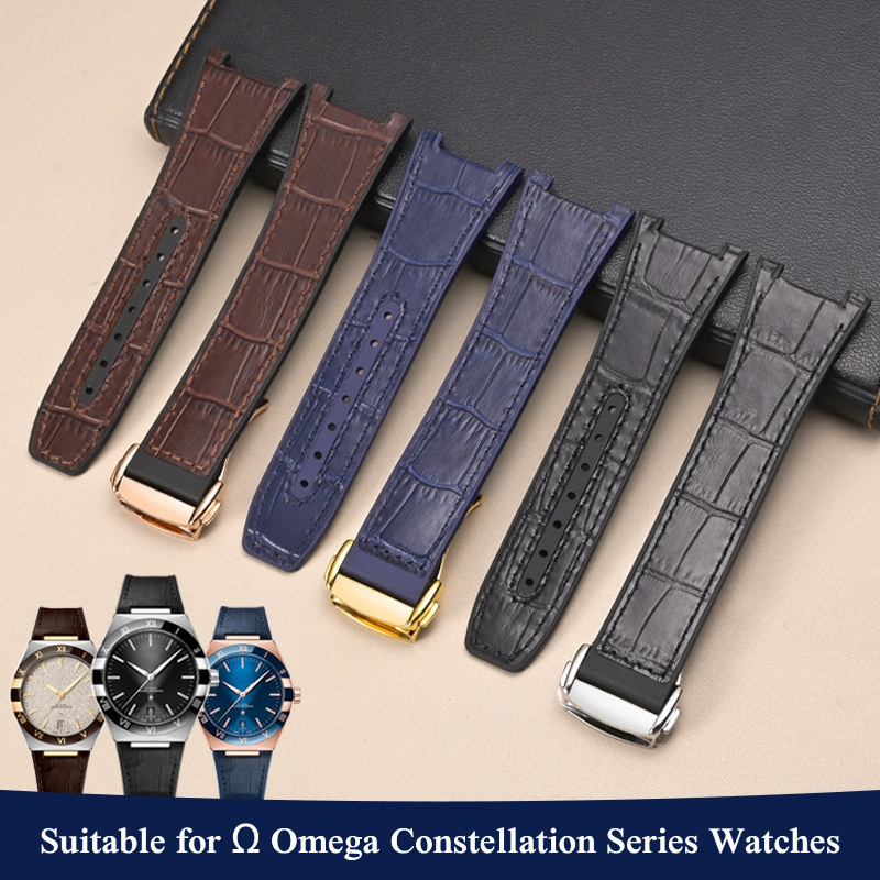 Pulseira de relógio em couro l - Omega Watch Constellation avaliação e preço