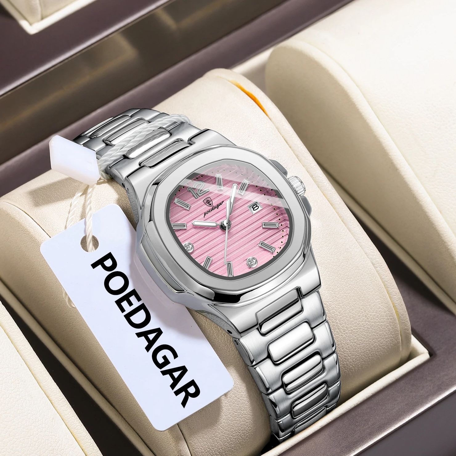 Poedagar quadrado moda mulher  - Luxury Watch Deals avaliação e preço