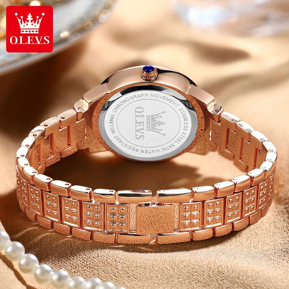 Olevs 9943 luxo todo diamante  - Luxury Watch Diamond avaliação e preço