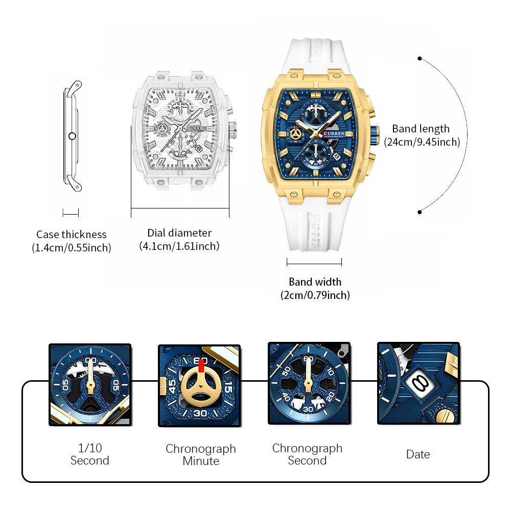 Relógio de Luxo Vintage CURREN - Luxury Watch Collection avaliação e preço