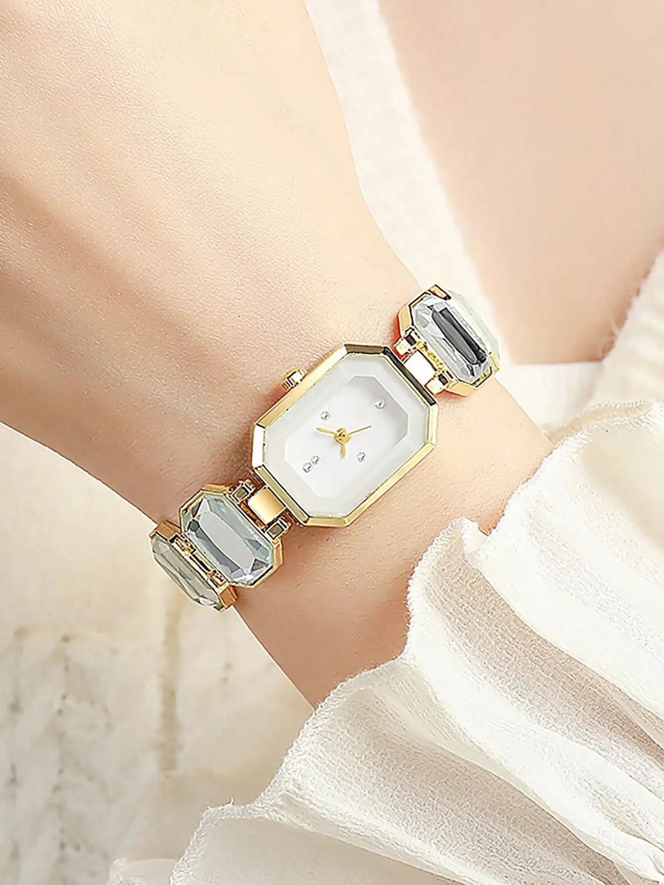 Relógio quadrado feminino de l - Luxury Watch Diamond avaliação e preço