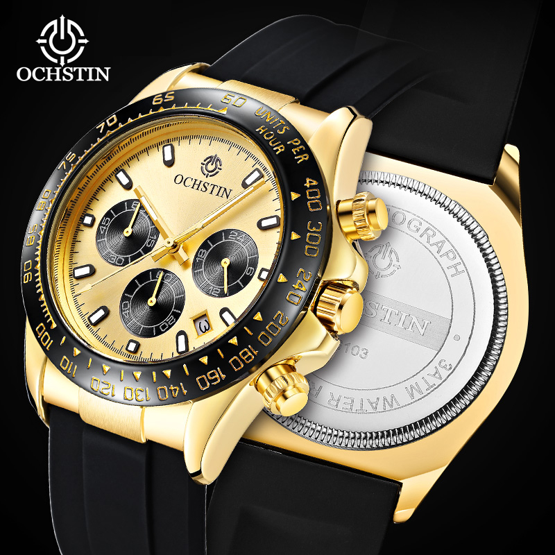 Ochstin homem pulseira de sili - Luxury Watch Sale avaliação e preço
