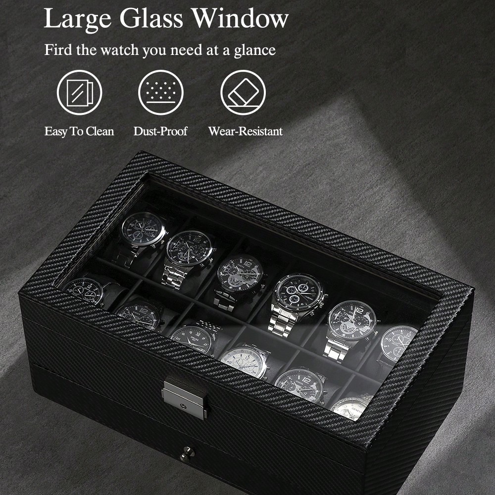 Caixa de Relógios de Couro com - Luxury Watch Tier avaliação e preço