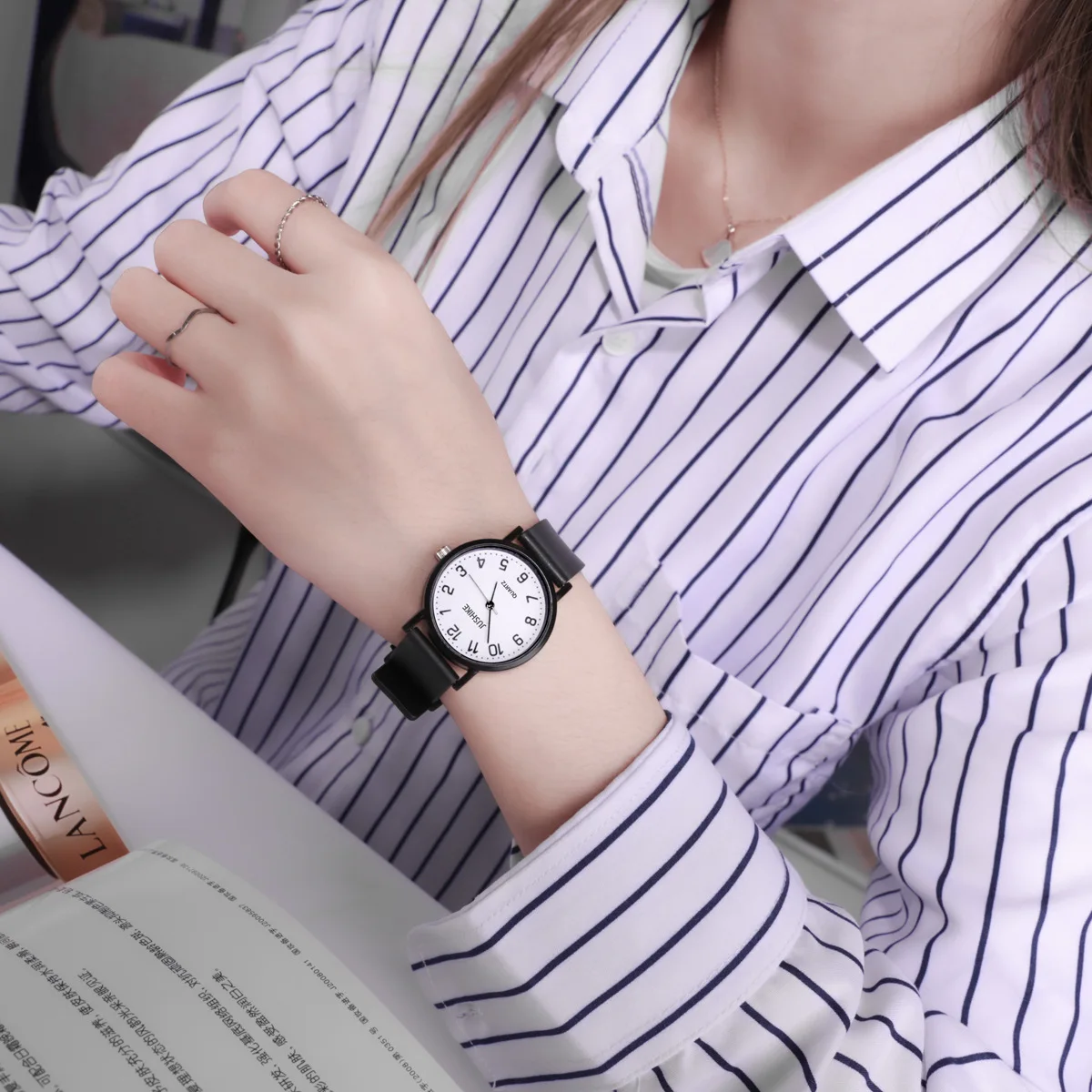 Simples relógio preto relógios - Luxury Watch Deals avaliação e preço